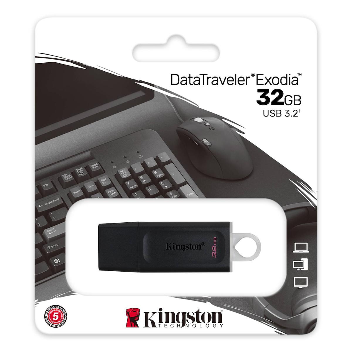 Kingston 32 GB Exodia USB 3.2 Gen1 DTX/32 gb USB Bellek resmi