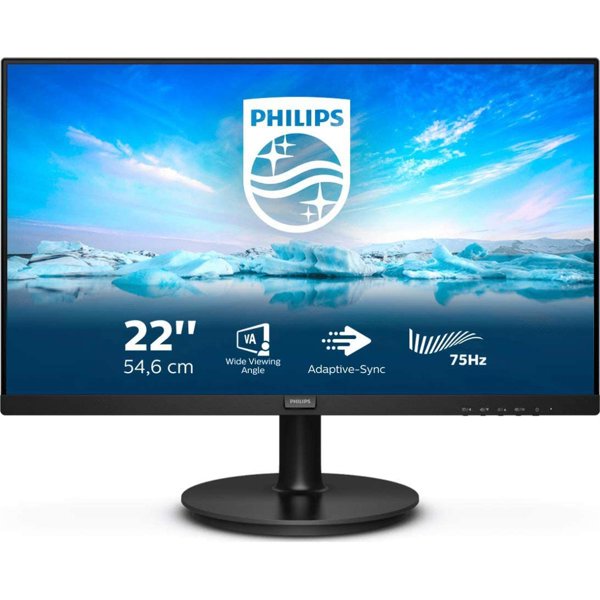 Philips 221V8LD/00 21.5" 75Hz 4ms (HDMI+VGA+DVI-D) Full HD LED Monitör resmi