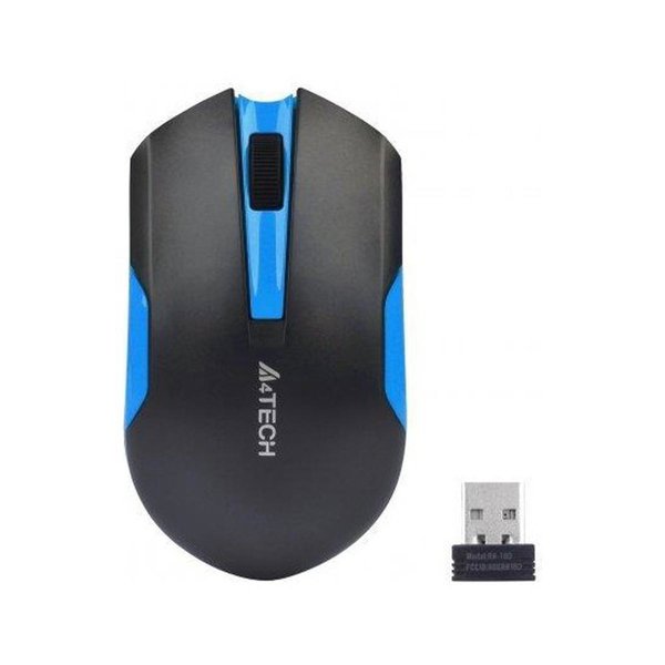 A4 Tech G3 200N V Track Siyah Mavi Kablosuz Mouse resmi