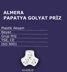 Almera Papatya Golyat 3'lü Priz Beyaz resmi