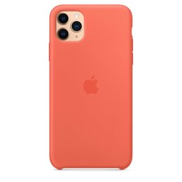 Apple iPhone 11 Pro Max Silikon Kılıf Mandalina Turuncu - MX022ZM/A (Apple Türkiye Garantili) resmi