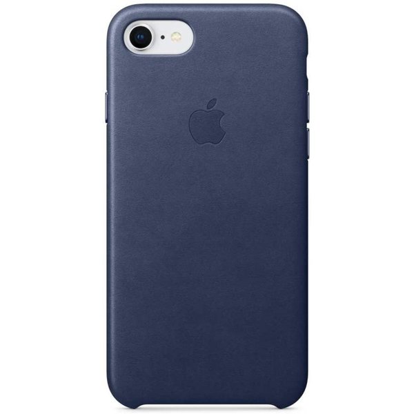 Apple iPhone 8 Deri Kılıf Gece Mavisi - Mqh82zm/A (Apple Türkiye Garantili) resmi