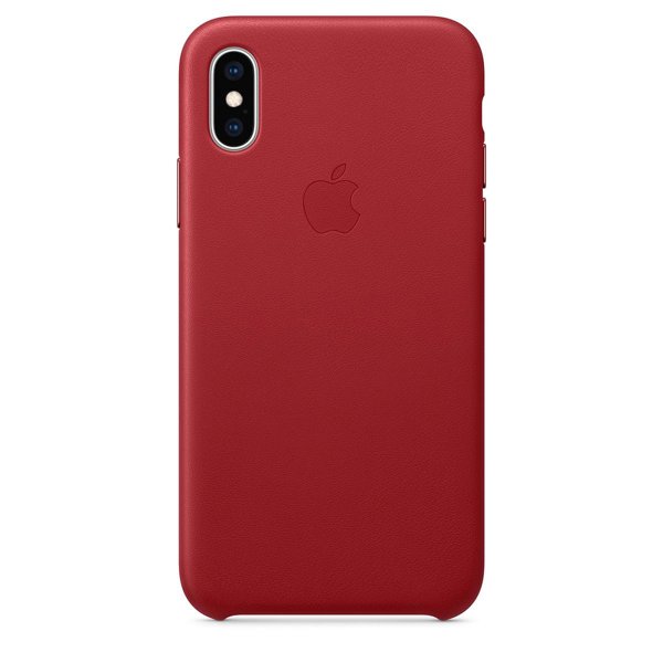 Apple iPhone Xs Kırmızı Deri Kılıf - MRWK2ZM/A (Apple Türkiye Garantili) resmi