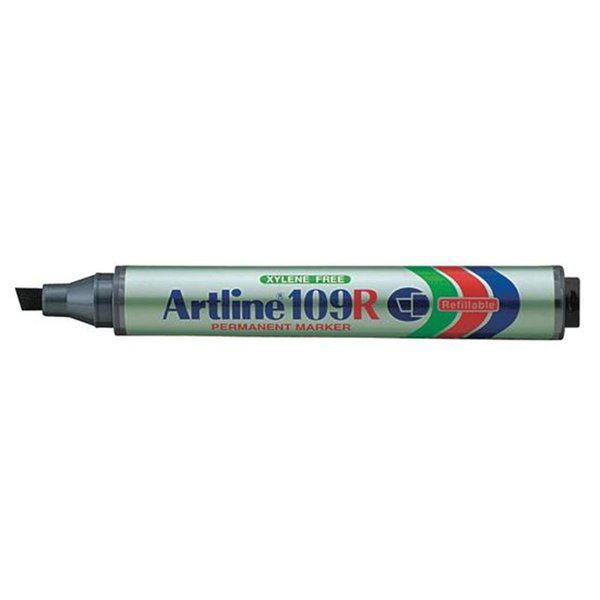 Artline 109 Permanent Markör Kesik Uçlu Siyah Kalem resmi