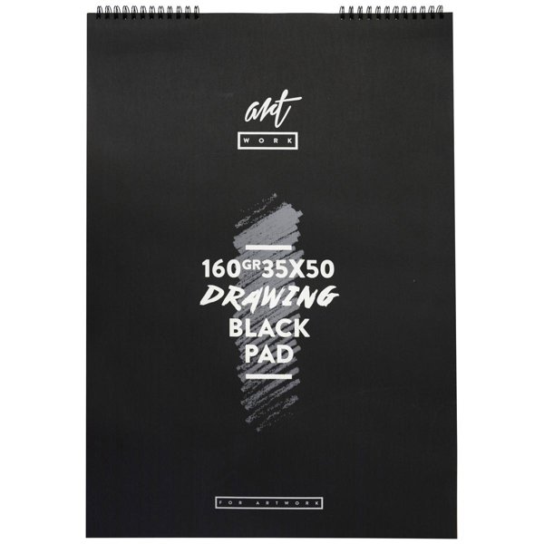 Artwork Siyah Çizim Blok Defter 35x50cm 15 Yaprak 160 Gram Kağıt resmi