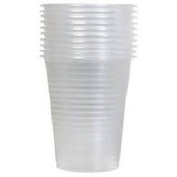 Asorty Şeffaf Plastik Otomat Bardağı Çift Sıra 1,4 g 180 ml 100'lü Paket resmi