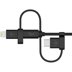 Belkin F8J050BT04-BLK Universal Kablo (LTG, mUSB, USB-C) Şarj ve Data Kablosu - Siyah resmi