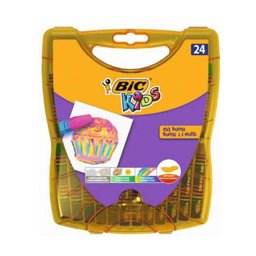 Bic Kids 940759 Yağlı Pastel Boya Sert Plastik 24'lü Paket resmi