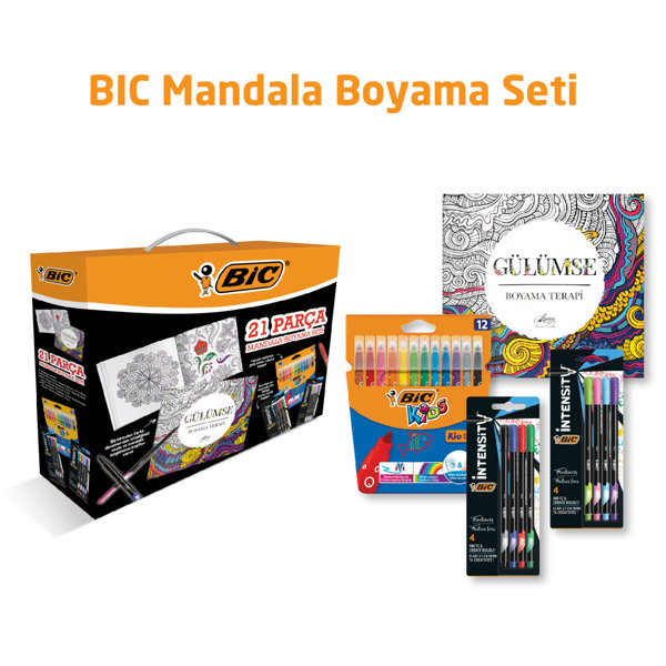 Bic Mandala Boyama Seti 21 Parça  resmi