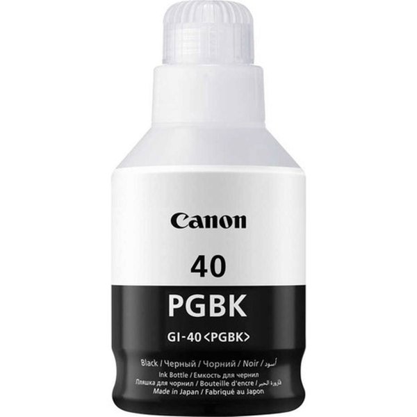 Canon GI-40 BK Orijinal Siyah Şişe Mürekkep Kartuş - 6000 Sayfa 170 ml resmi
