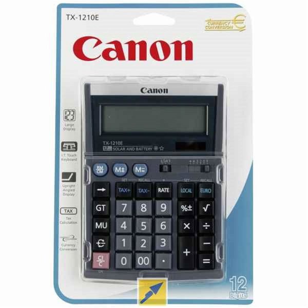 Canon TX-1210 E 12 Hane Masa Üstü Hesap Makinesi resmi