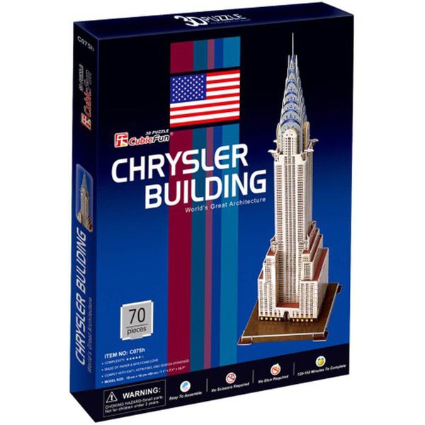 Cubic Fun 3D Puzzle Chrysler Binası ABD - 70 Parça resmi