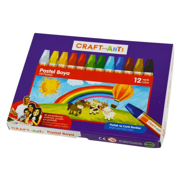Craft And Arts Pastel Boya 12'li Karton Kutu resmi