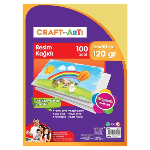Craft And Arts Resim Kağıdı 100'lü 35X50 resmi