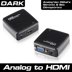 Dark Analog VGA ve SES - Dijital HDMI Aktif Dönüştürücüsü - Beyaz (DK-HD-AVGAXHDMI) Siyah Renk resmi