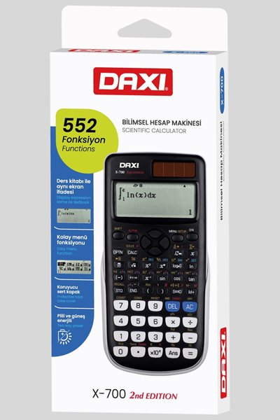 Daxi X-700 Siyah Hesap Makinesi resmi