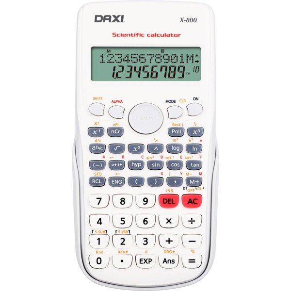 Daxi X-800 Beyaz Bilimsel Hesap Makinesi resmi