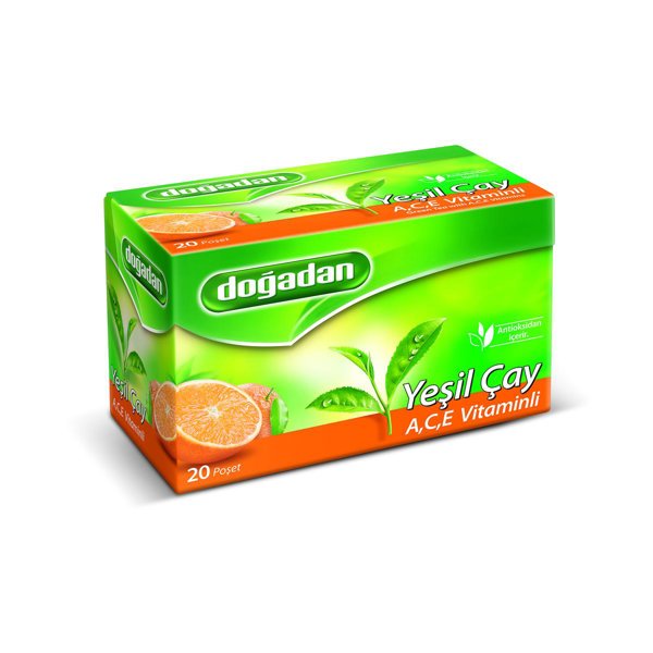 Doğadan Bardak Poşet Yeşil Çay A,C,E Vitaminli 20'li resmi