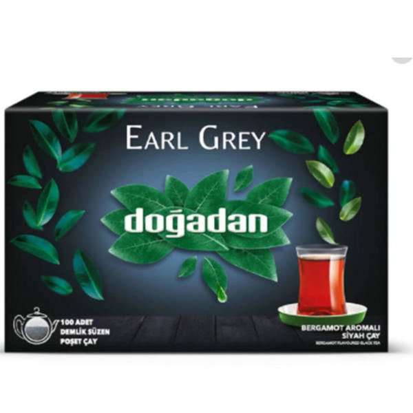 Doğadan Earl Grey Demlik Poşet Çay 100'lü resmi