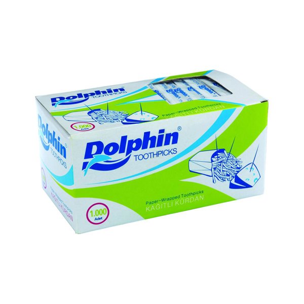 Dolphin Kağıtlı Kürdan 1000'li Paket resmi