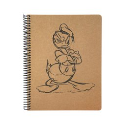 Donald Duck Kraft Kapak Spiralli Çizgili Defter 19 cm x 26 cm 100 Yaprak resmi