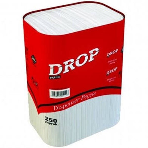 Drop Dispenser Peçete 250'li Çift Katlı 18'li Koli resmi
