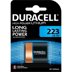 Duracell 223 6V DL223/EL/223AP/CR-P2 Lithium Pil resmi