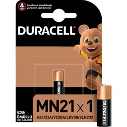 Duracell MN21/A23 Özel Alkalin Uzun Ömürlü 12V Pil resmi