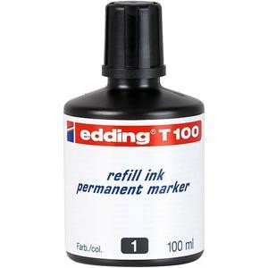 Edding E-T100 Permanent Markör Mürekkep 100 ml Siyah resmi