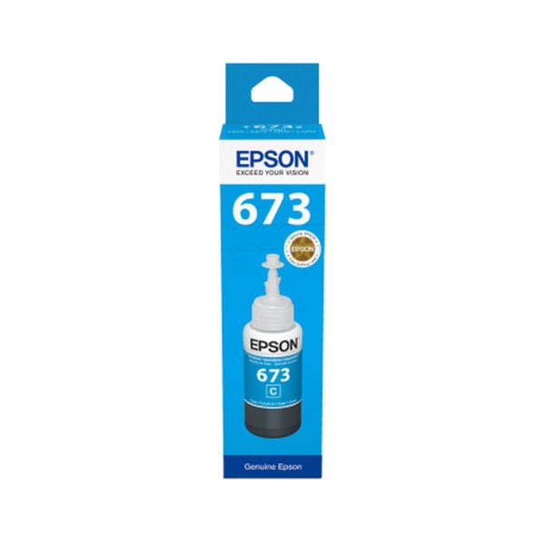 Epson T6732 Orijinal Mavi/Cyan Şişe Mürekkep Kartuş (C13T67324A) - 70 ml resmi
