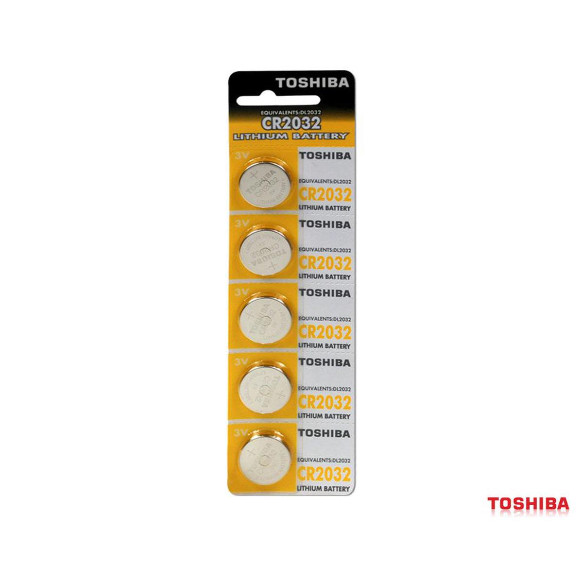 Toshiba CR2032 Lityum Düğme Pil 5'li resmi
