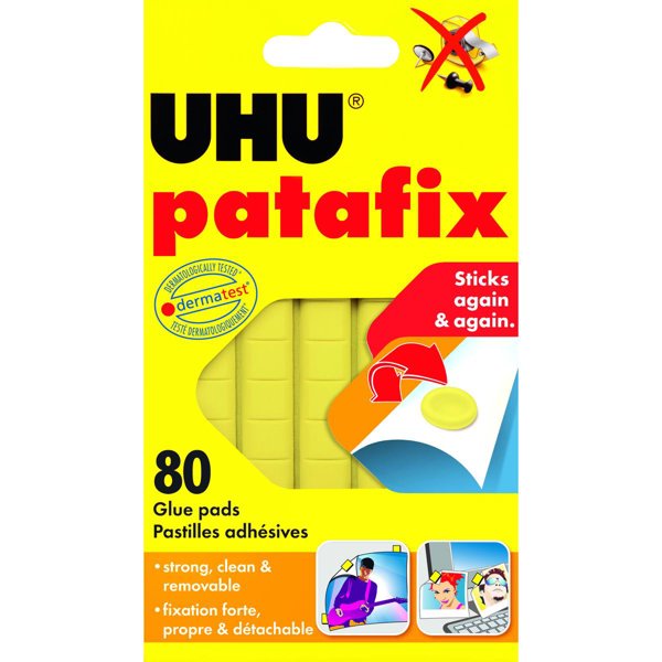 Uhu 50140 Patafix Hamur Yapıştırıcı Sarı 80’li Paket  resmi