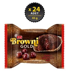 Eti Browni Gold Vişneli Kek 45 g 24'lü Paket resmi