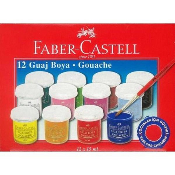 Faber-Castell Guaj Boya 12'li Paket  resmi