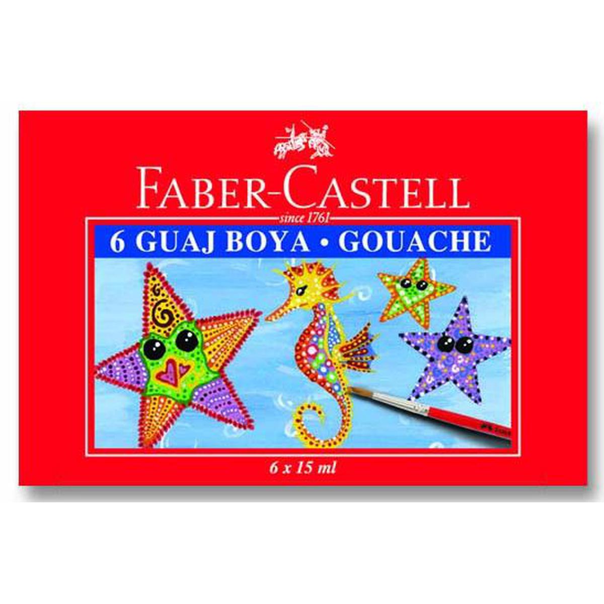 Faber-Castell Guaj Boya 6'lı Paket  resmi