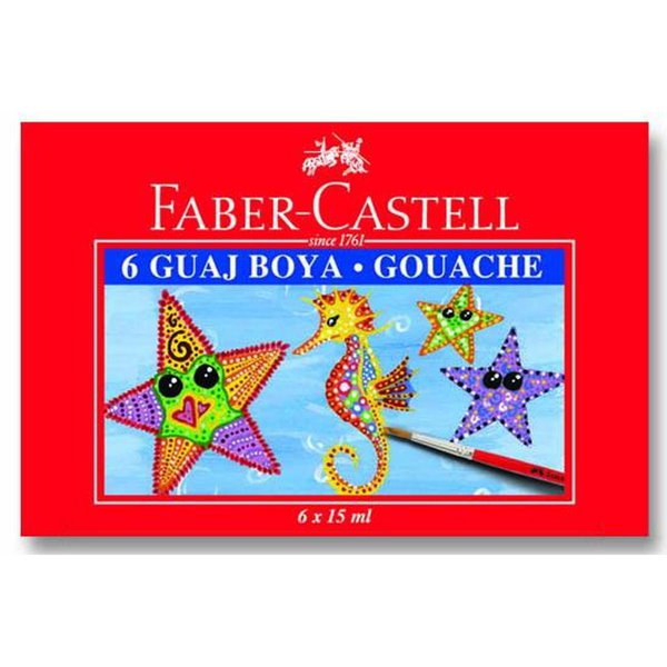 Faber-Castell Guaj Boya 6'lı Paket  resmi