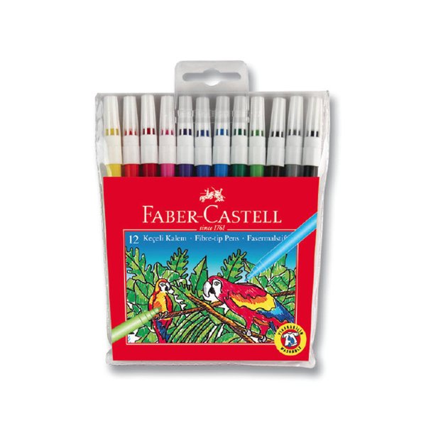 Faber-Castell Keçeli Boya Kalemi 12'li Paket resmi