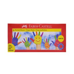 Faber-Castell Parmak Boyası 6 Renk 45 ml resmi