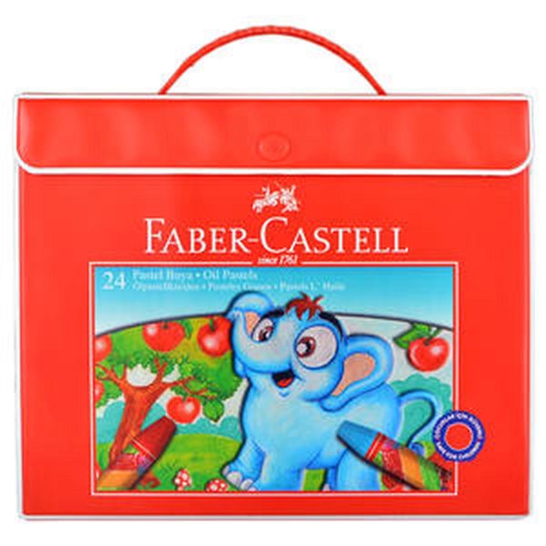Faber-Castell Pastel Boya Çantalı Tutucuku 24 Renk resmi