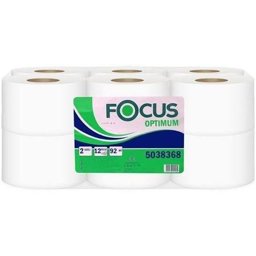 Focus Optimum Mini Jumbo Tuvalet Kağıdı Çift Katlı 92 M 12'li resmi