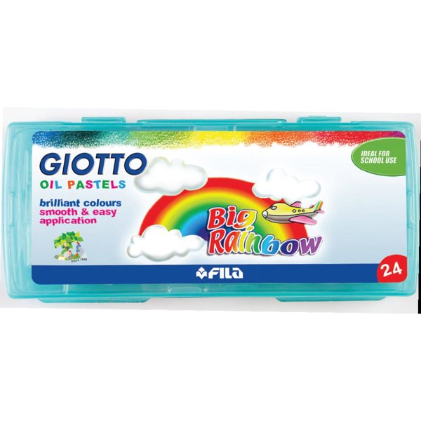 Giotto Big Rainbow Altıgen Yağlı Pastel Boya 24'lü resmi