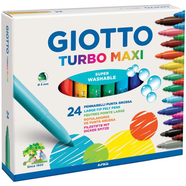 Giotto Turbo Maxi Keçe Uçlu Kalem 24'lü resmi