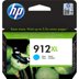 HP 912XL Orijinal Mavi Yüksek Kapasiteli Mürekkep Kartuşu (3YL81AE) resmi