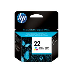 HP 22 Orijinal Üç Renkli Mürekkep Kartuşu (C9352AE) - 165 Sayfa resmi