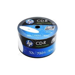 HP CD-R 52X Inkjet Printable 700 mb 50'li resmi
