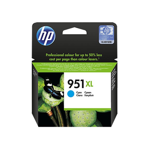 HP 951XL Orijinal Mavi/Cyan Mürekkep Kartuşu (CN046AE) - 1500 Sayfa resmi