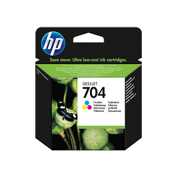 HP 704 Orijinal Üç Renkli Mürekkep Kartuşu (CN693AE) - 200 Sayfa resmi