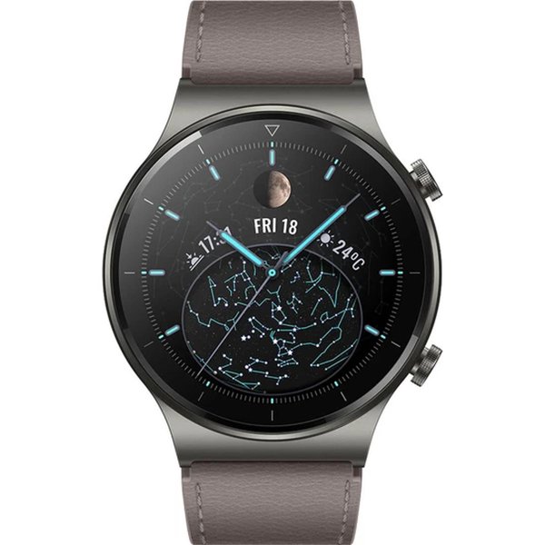 Huawei Watch GT2 Pro 46 mm Akıllı Saat - Gri Kahverengi Deri resmi