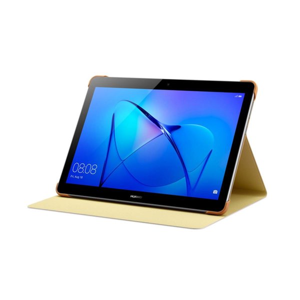 Huawei MediaPad T3 10" Kapaklı Standlı Orijinal Tablet Kılıfı Kahve resmi