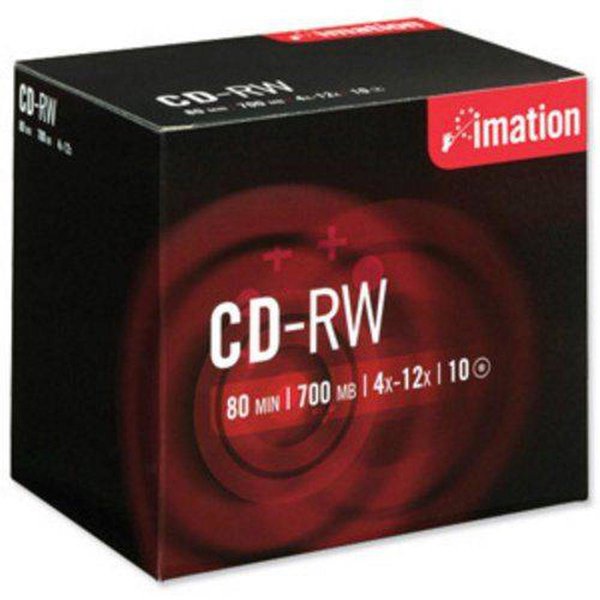 Imation CD-RW 700 MB 4-12X High Speed Kutulu 10lu Paket resmi